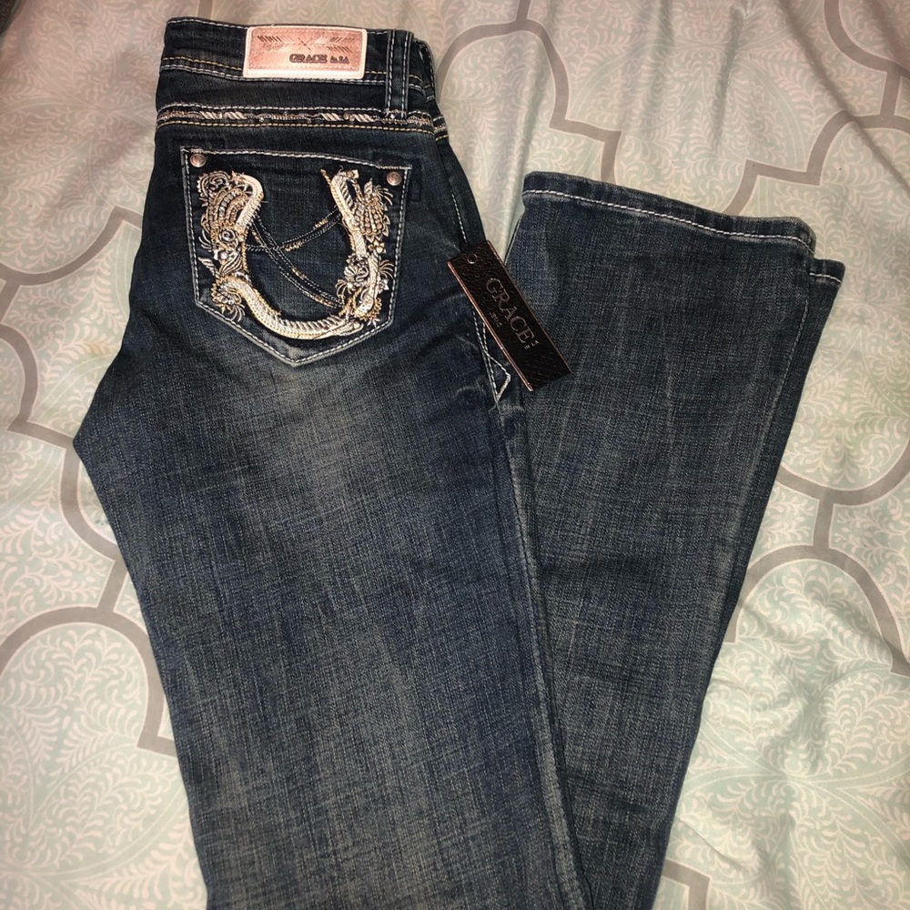 grace in la bootcut  jeans